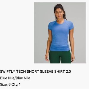 Lululemon Swiftly Tech Short Sleeve Shirt 2.0